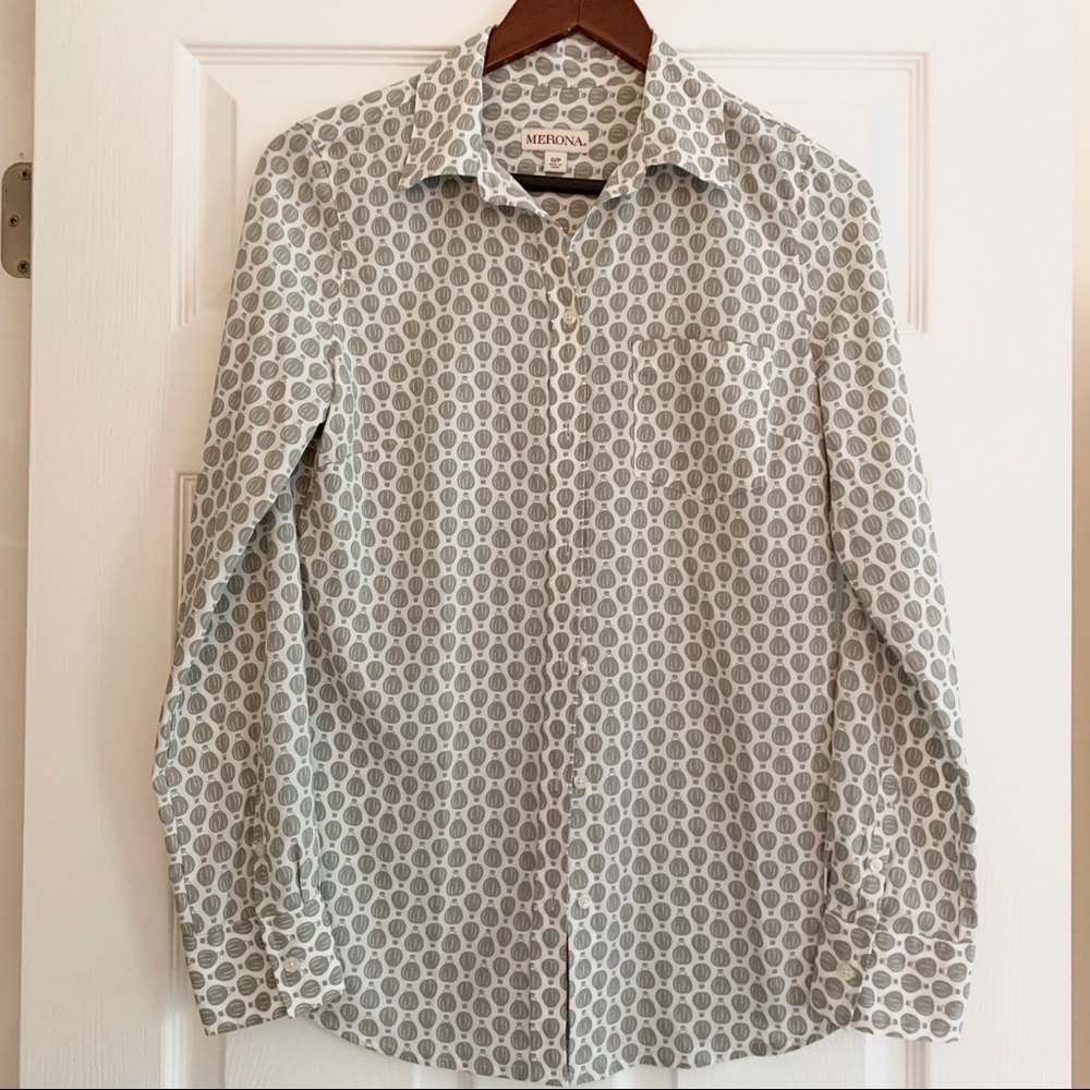 Merona hot air balloon button down shirt